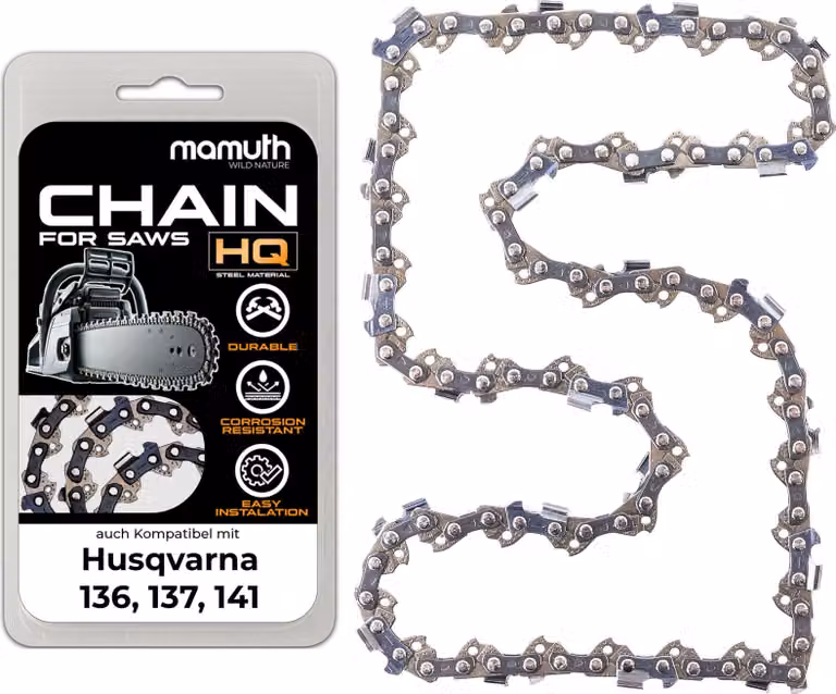 Catena per sega 45cm 1,3mm 3/8" 62TG per Husqvarna 136, 137, 141