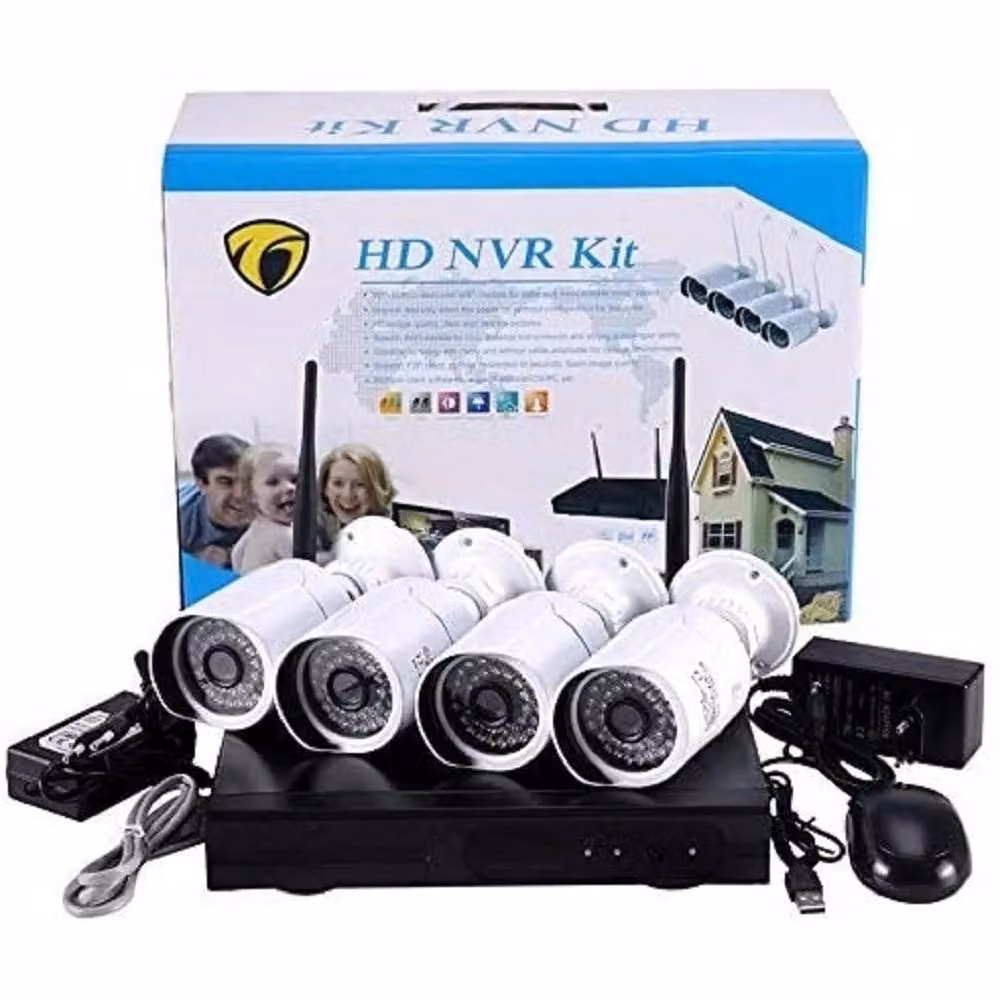 Kit Videosorveglianza Trade Shop con NVR WiFi a 4 Canali e 4 Telecamere AHd da 1,3 MP Colore Bianco – 2