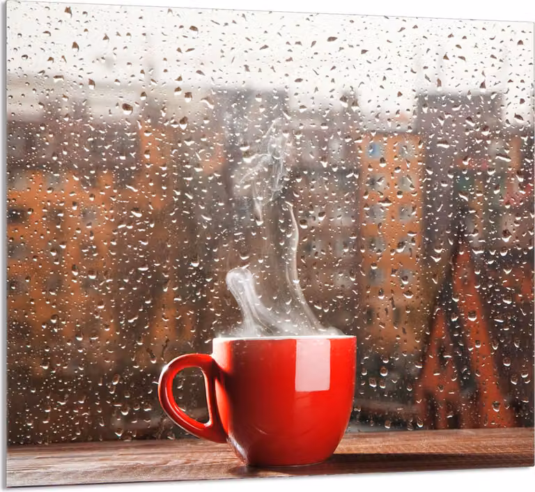 PIATTO IN VETRO PER CUCINA 65x60 Caffè