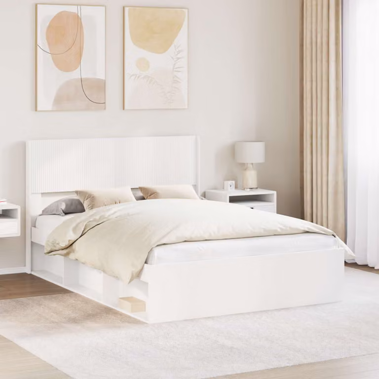 Testiera Letto Moderna vidaXL in Legno MDF Bianco