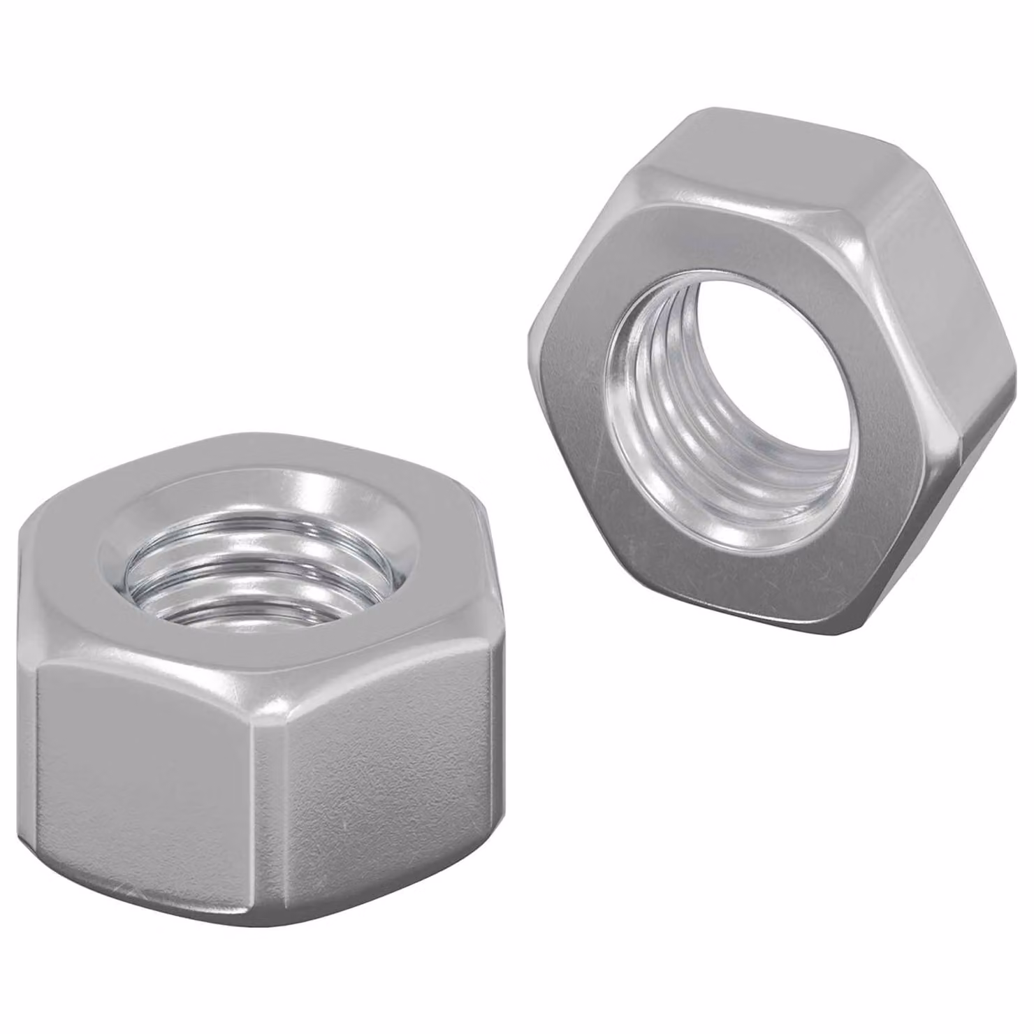 vidaXL Nuts Esagonali a Ghianda 2 pcs Argento m8 Metallo