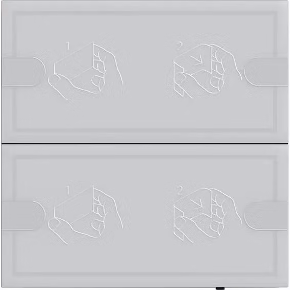Sensore tattile.4 24 V 2f TS4 antracite - Sensore tattile quadruplo per la domotica KNX ...