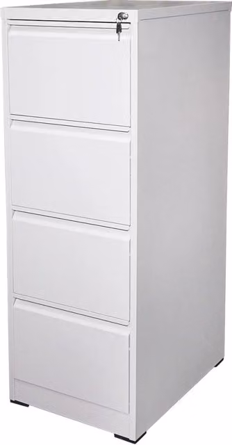 Classificatore metallico con 4 cassetti – 1340×460×620 mm, grigio Breckner Germany