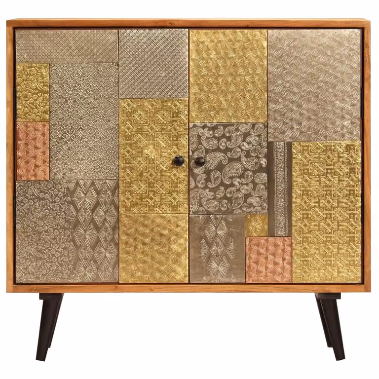 Credenza 80x30x75 cm in Legno Massello di Acacia