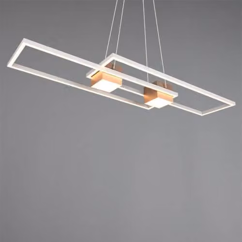 Trio Leuchten LED lampada a sospensione Albany 37W, bianco caldo-bianco freddo, caffè