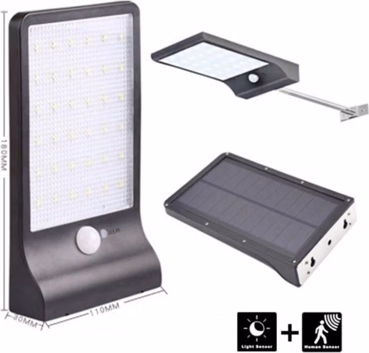 Lampada solare a LED 5,5V 2,5W 3,7V 2000mAh