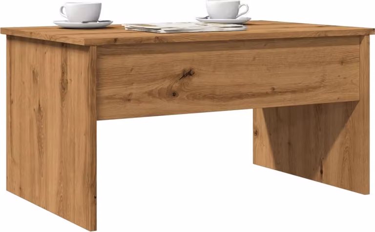 Maison Exclusive - Tavolino Artisan in rovere 80x50,5x41,5 cm Materiale ligneo