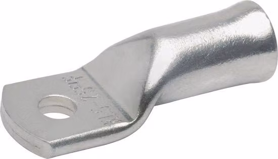 Set di 50 pezzi di cavi di protezione non isolati Klauke da 50mm² con attacco M8 per conduttori fini, colore argento (706F8)