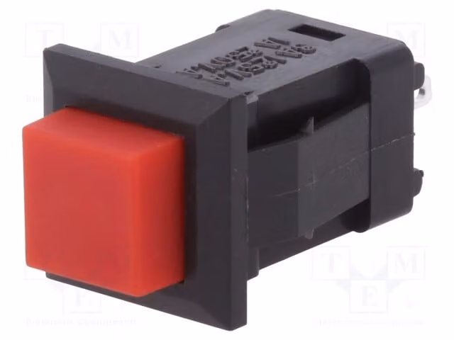 1 interruttore a pulsante, 1A/250VAC, OFF-ON, modello DS-435-S-R, marca Stard, posizione: 2