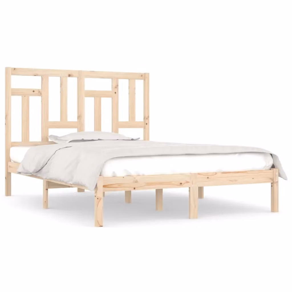 Struttura Letto Giroletto in Legno Massello di Pino Design Mania, Stile Rustico, Senza Materasso, L/P: 160 x 200 cm – 2