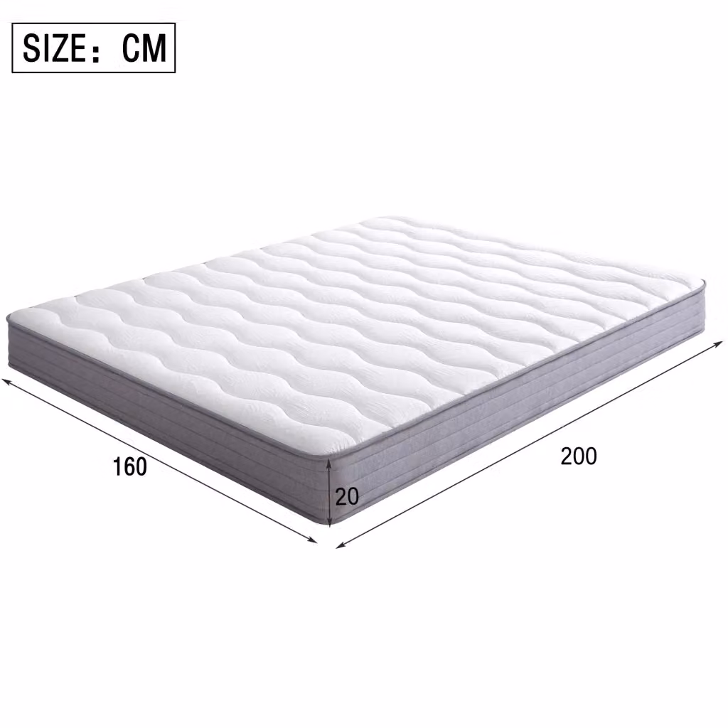 Materasso a molle pocket Minimal bianco L: 160 cm, P: 200 cm, H: 20 cm, durezza H3 ergonomico – 2