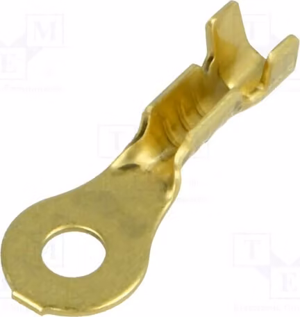 10 connettori a anello: anello da 0,5÷1 mm², filettatura M3, per collegamenti a cavo, isolati, modello BM 91103