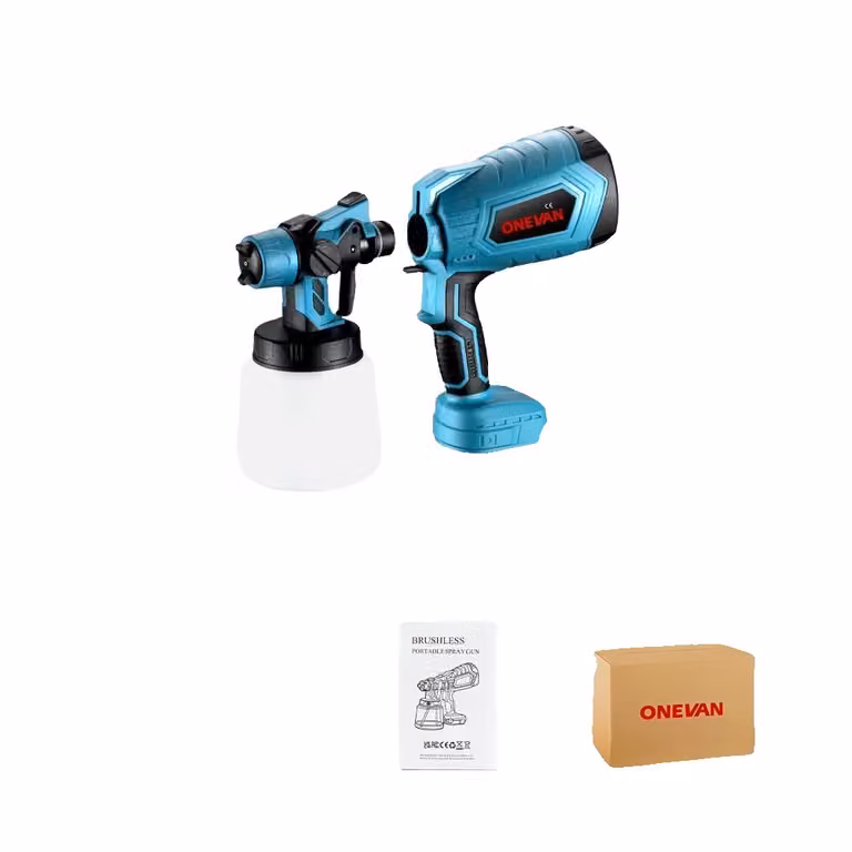 Pistola a spruzzo elettrica, funzionamento a batteria, compatibile con la batteria Makita, blu