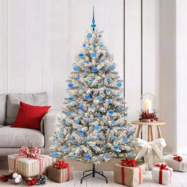 Maison Exclusive - Albero di Natale artificiale, altezza 180 cm, 300 luci, luce bianca calda