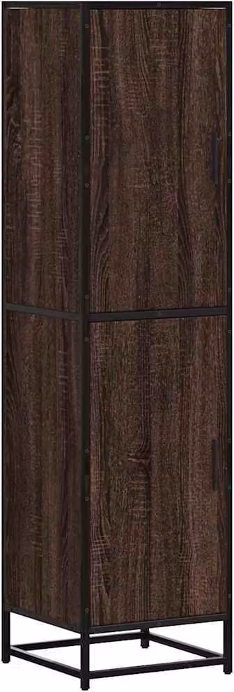 Credenza Rovere Marrone 35,5x35x139cm Legno Multistrato Metallo