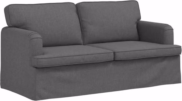 Divano | Divano da soggiorno | Sofa Grigio scuro 162 x 80 x 85 cm Tessuto