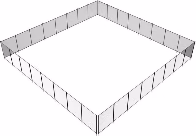 Recinzione Piscina 4x96 Piedi Sicurezza Bambini Rimovibile PVC 340g Facile Installazione Fai da Te