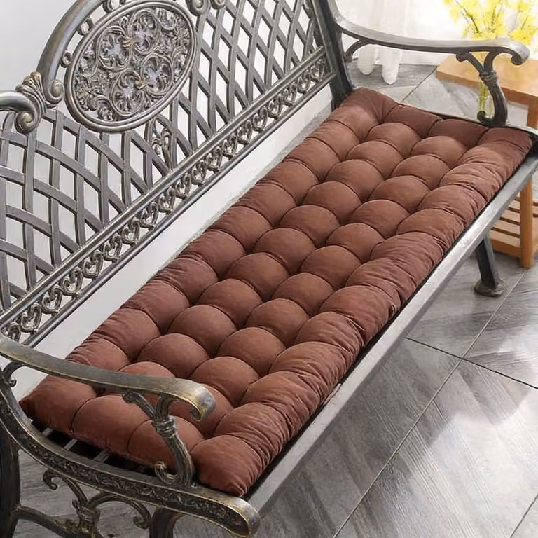 Cuscino antiscivolo per panchine da giardino, adatto sia per interni che per esterni, dimensioni 180 x 55 cm