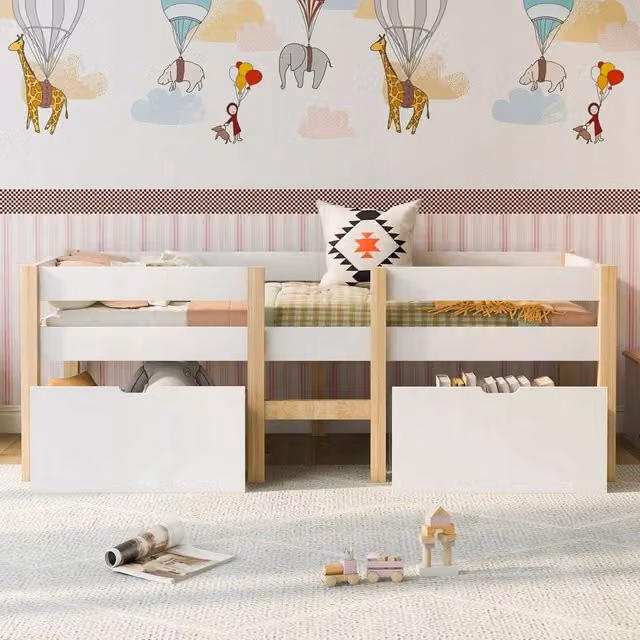 Letto per bambini 90x200 cm - Xylo - Pino bianco