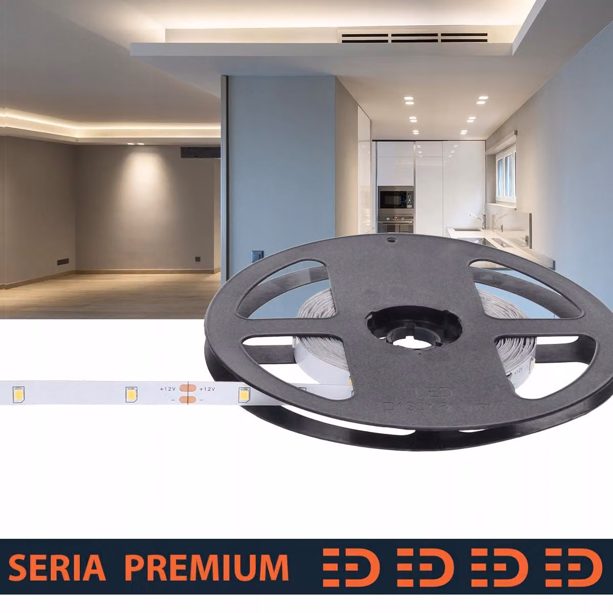 Striscia LED Prescot, luce bianca fredda, 5 metri, 60 LED al metro
