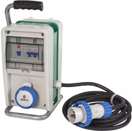Quadro elettrico portatile Fanton EOLO ASC IP65 con 3 prese CEE 16A 230V, L/P/H: 15,6 x 18,5 x 33,8 cm, colore Grigio – 1