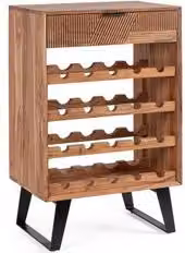 Mobile bar ISAR Bizzotto in legno marrone stile moderno
