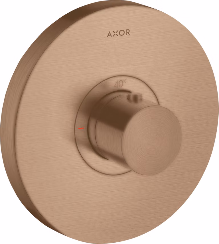 hansgrohe AXOR Starck ShowerSelect Thermostat de douche à débit élevé rond encastré, 36721310, 36721310