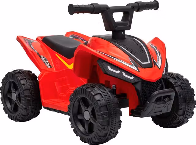 Quad Elettrico AIYAPLAY per Bambini 6V, Rosso, per 18-48 Mesi, Portata 25 kg