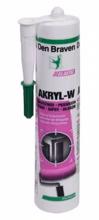 Sigillante acrilico W, cartuccia da 300 ml, bianco, per la sigillatura delle fughe