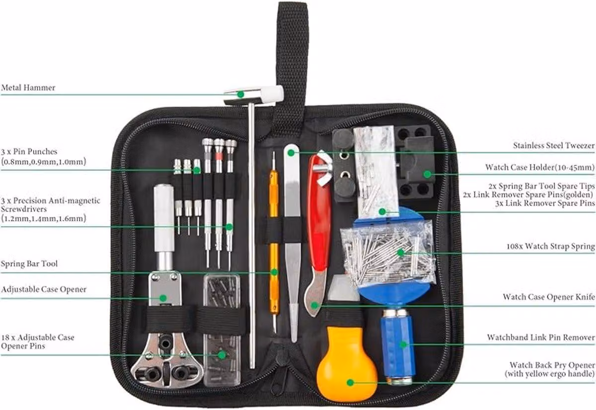 Set da 147 pezzi - Attrezzo professionale per la realizzazione di giunti a perno - kit completo con custodia