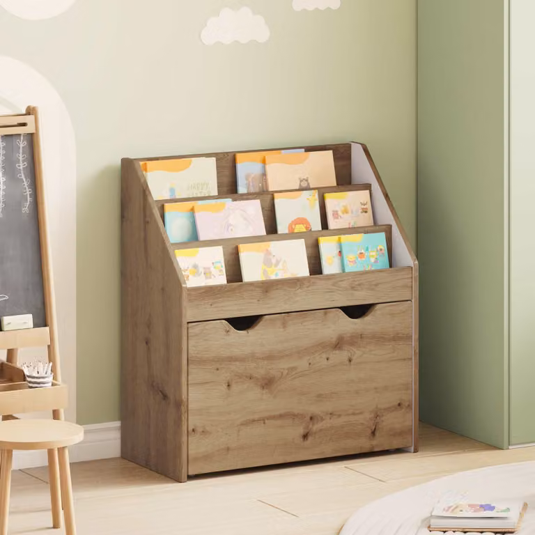Libreria per bambini vidaXL in legno marrone moderno L: 60 cm, P: 29,5 cm, H: 69 cm