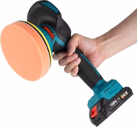 Lucidatrice con batteria da 21 V - Batteria da 10.000 mAh - 3 livelli di velocità - Leggera e portatile