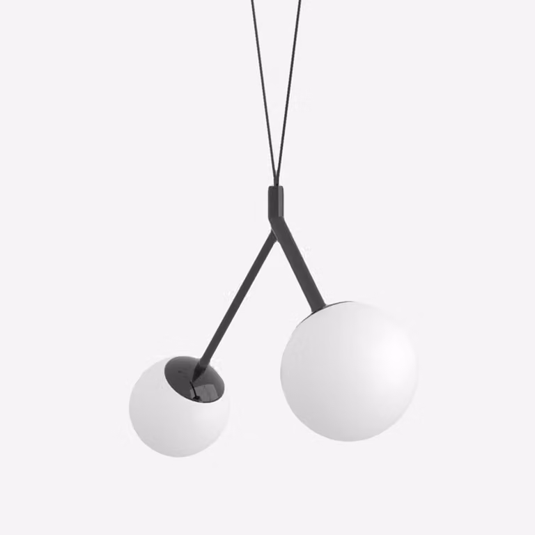 Lampada a sospensione LUCIS ZED 10,1 W LED 3000 K, vetro bianco opalino ZK2.L1.ZA.60