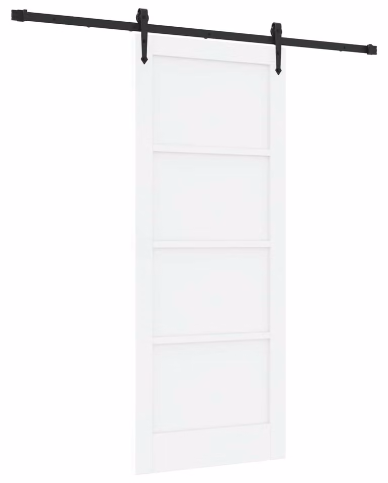 Porta scorrevole ORKDAL Bianco e Nero 83 x 202 cm