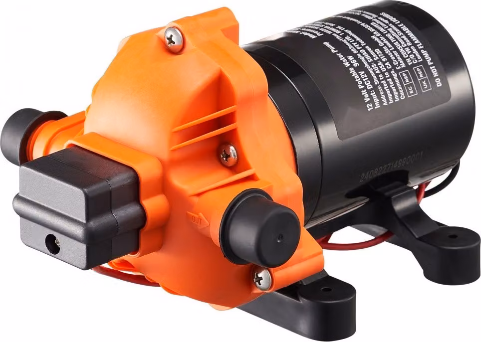 pompa a membrana da 12V 3GPM 11,36L/min - Pompa dell'acqua a 3 camere con pressostato - Sistema di alimentazione idrica ad alte prestazioni