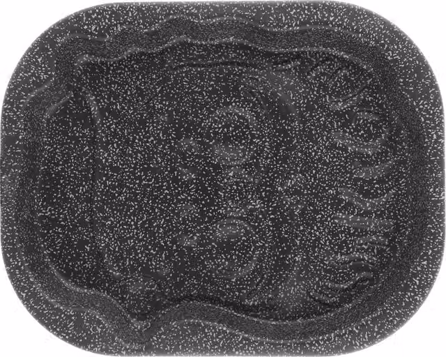 Stampo Babbo Natale Tecno in alluminio antiaderente nero L: 29,5 cm x P: 37 cm
