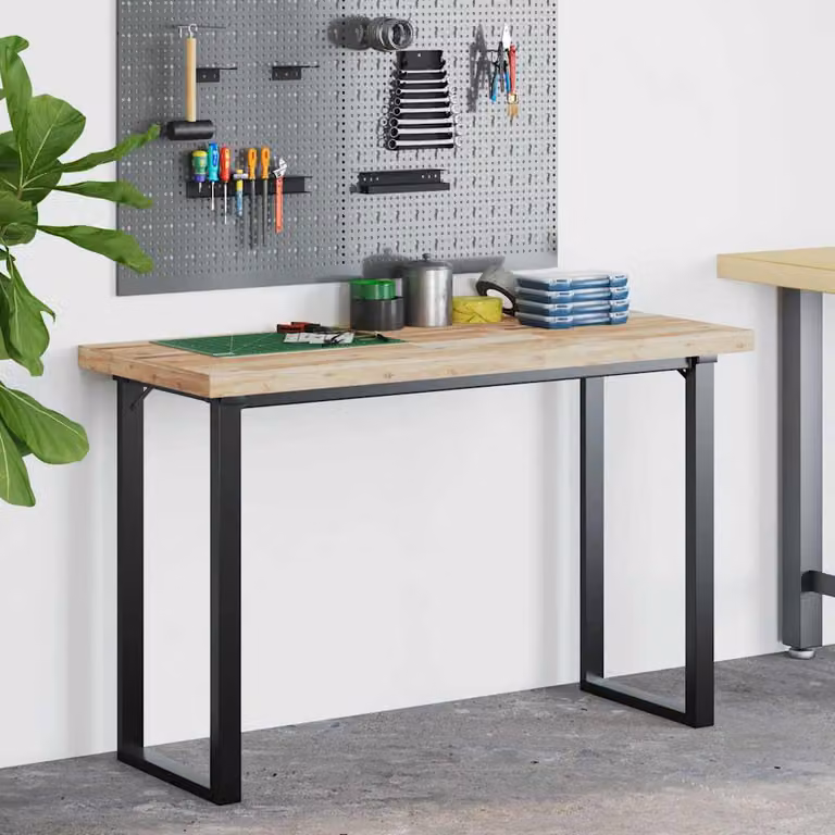 vidaXL Piano Scrivania Non Trattato 140x50x4cm Legno Massello Acacia