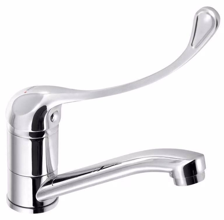 AQUALINE 35 Miscelatore per lavabo con bocca girevole, leva lunga, cromo