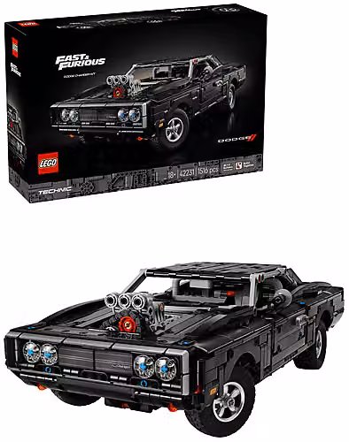 LEGO Technic Dodge Charger R/T Fast and Furious 42231, Auto da costruzione nera con 1516 pezzi – 2