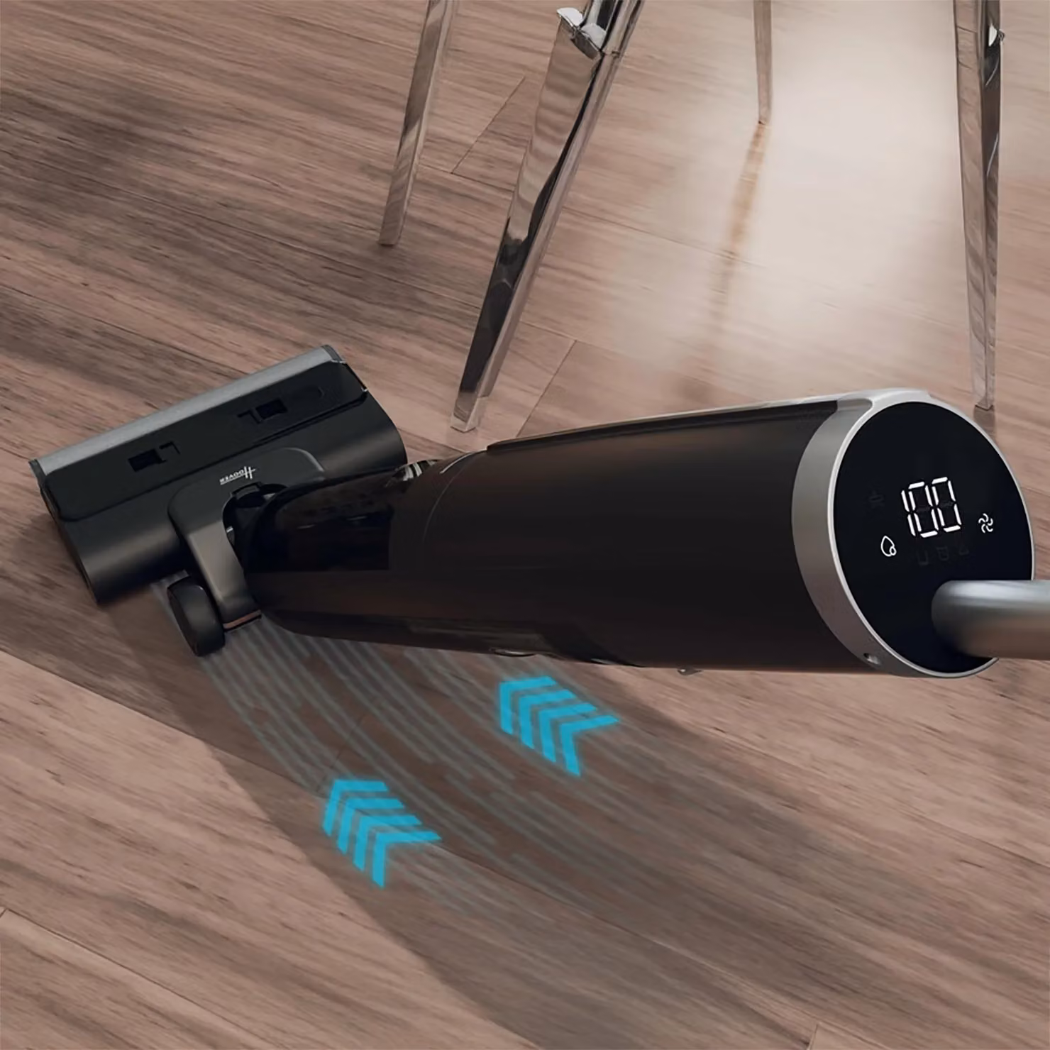 Lavapavimenti 2in1 Aspirazione e Lavaggio Hoover HW3 Turbo Clean Nero con Base di Autopulizia e Display – 3