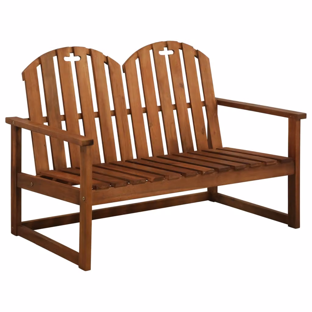 Panchina da giardino 110 cm in legno massiccio di acacia