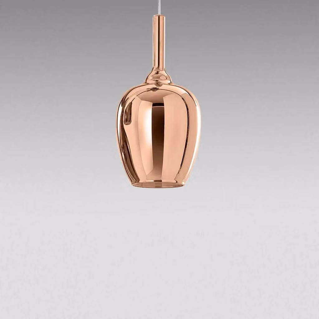 Ofelia S/10 Mini Lampada a sospensione in vetro borosilicato e rame specchiato con portalampada G9 di Gea Luce – 2