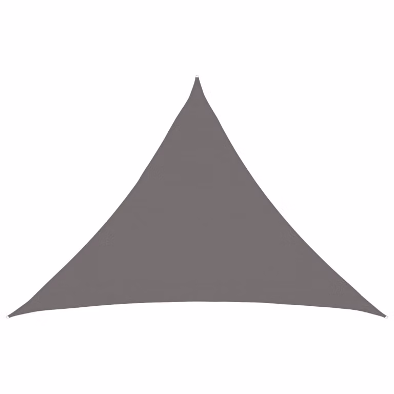 vidaXL Telo Ombra Triangolare 7 x 5 x 5 m HDPE Grigio Chiaro