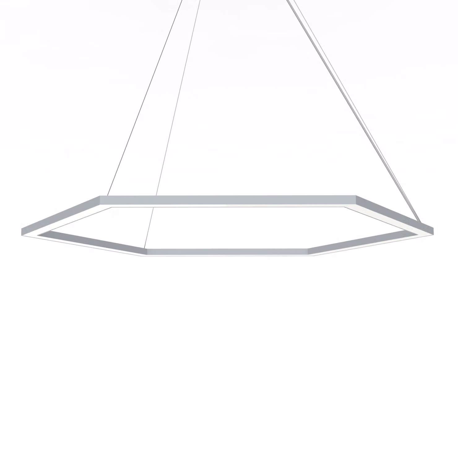 Lampada A Sospensione Esagono D90 Monocolore Opaca