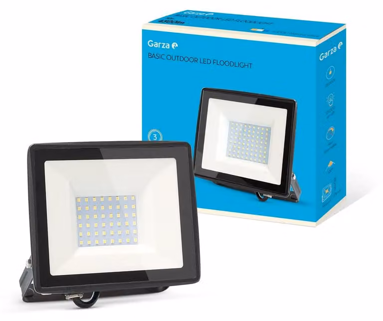 Faretto LED da esterno, 50W, 4500 lumen, 4000K (bianco neutro), grado di protezione IP65