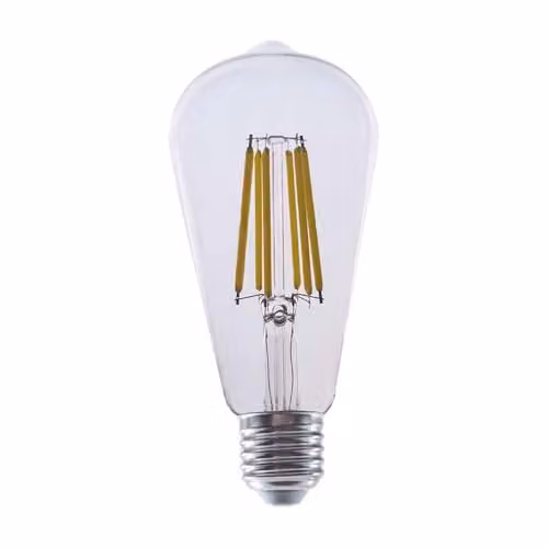 V-TAC Lampadina LED E27 4W ST64 Filamento Colore Trasparente 3000K