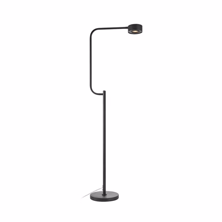 Markslöjd Lampada da terra a LED Hugo, dimmerabile, Nero, Studio / Ufficio, Metallo, Lampada LED da terra