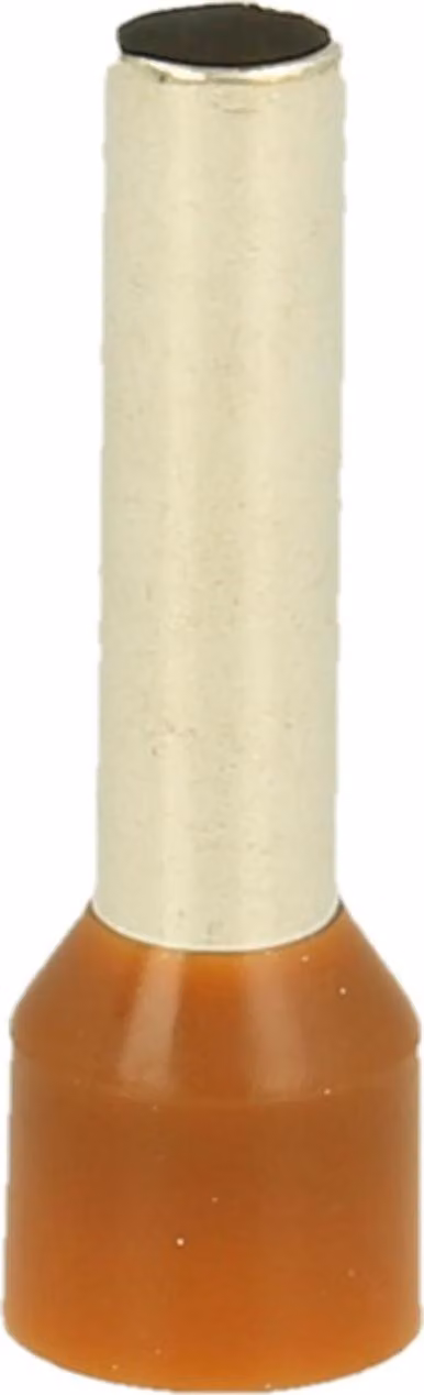 Capicorda DIN 46228 parte 4 isolati, misura L, codifica colore TM sezione 10 mm² marrone - 1 pezzo