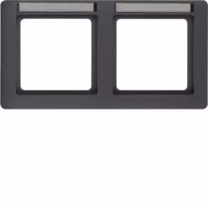 Berker 10226016 Cornice con campo di scrittura antracite con Berker Q.1