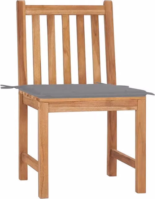 Sedie da Giardino 2 pz con Cuscini in Legno Massello di Teak 3062917